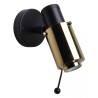 Biny spot - black + brass / with stick - bulb GU10 - sans interrupteur - OFFER - DCW éditions