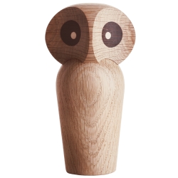 Owl – natural oak – H12 x 6,20 cm – Small - Kay Bojesen