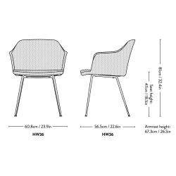 Rely chair HW36 / HW37 - &Tradition