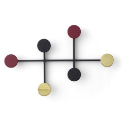 Afteroom coat hanger – black/brass/burg – L - Audo Copenhagen