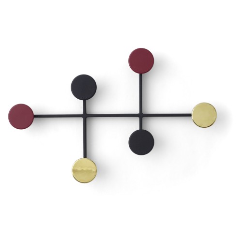 Afteroom coat hanger – black/brass/burg – L - Audo Copenhagen