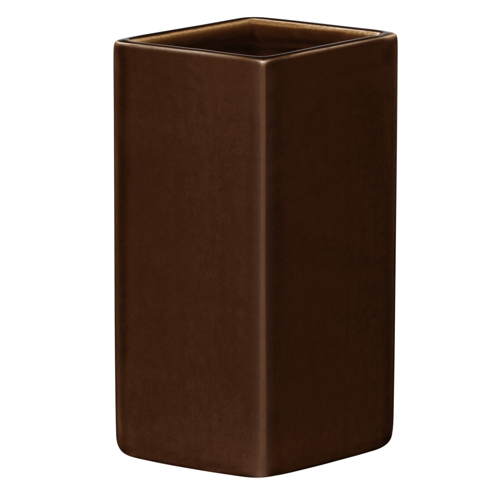 11,7 x H18 cm –  Brown – Ruutu vase - Iittala