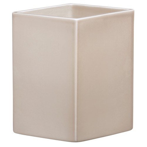 21,6 x H22,5 cm –  Beige – Ruutu vase - Iittala