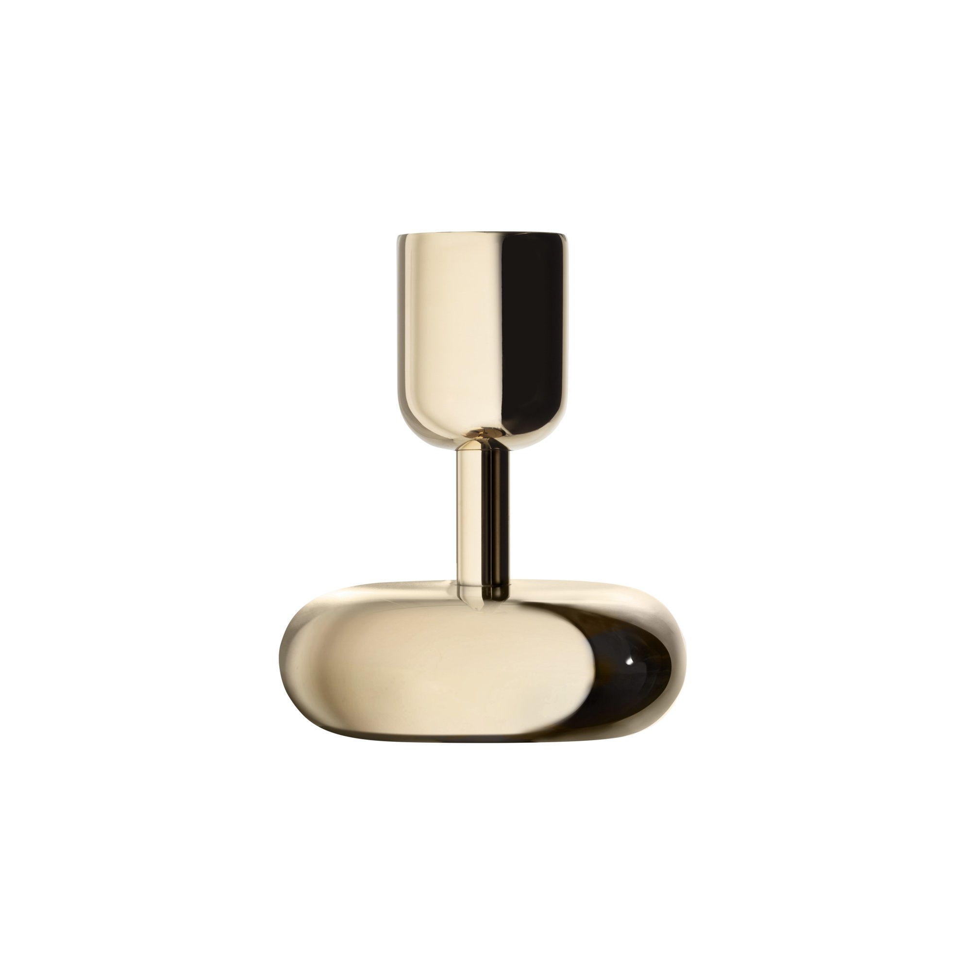 H10,7cm - Brass - candleholder Nappula - Iittala