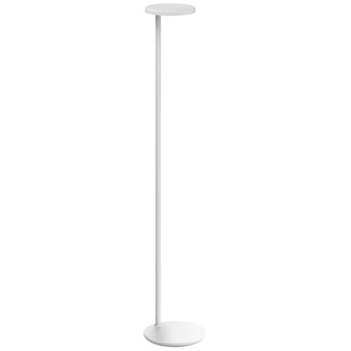 Oblique floor lamp – matte white – with USB-C - Flos